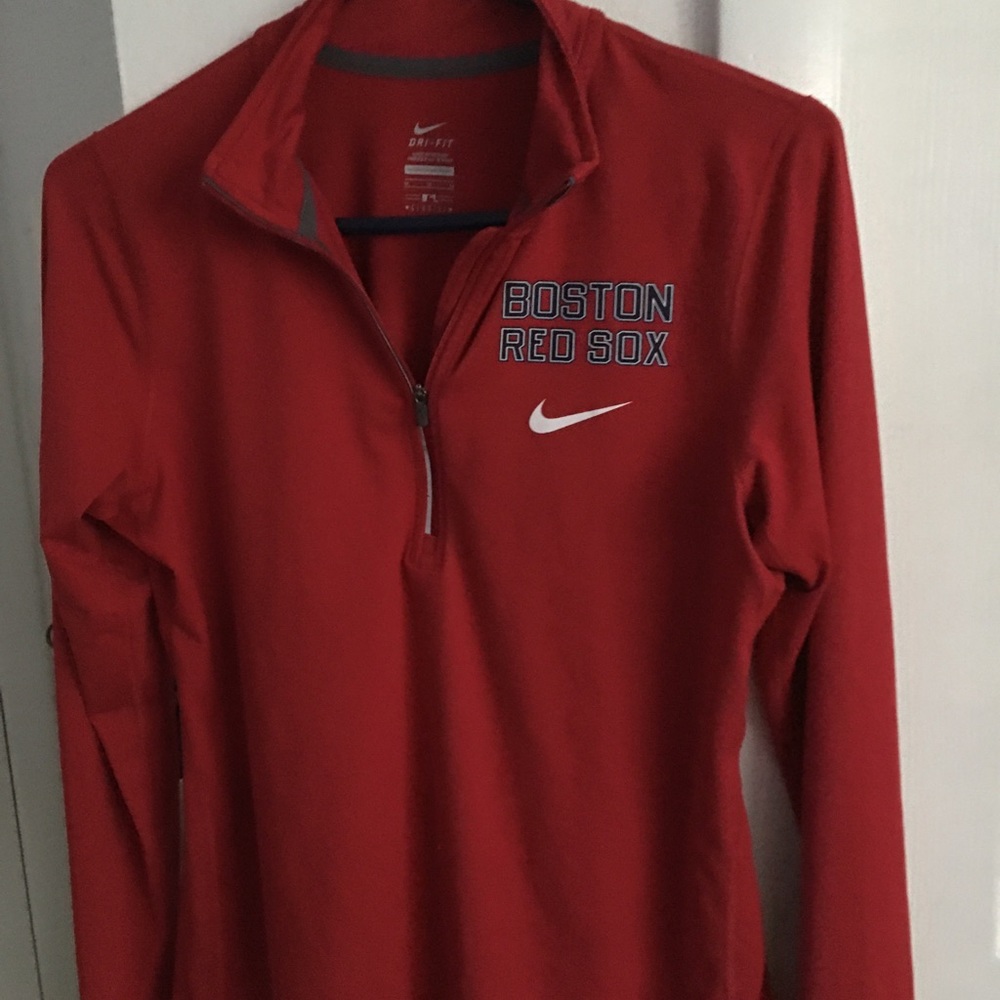 Nike Dri Fit Long sleeve Red Socks Shirt
